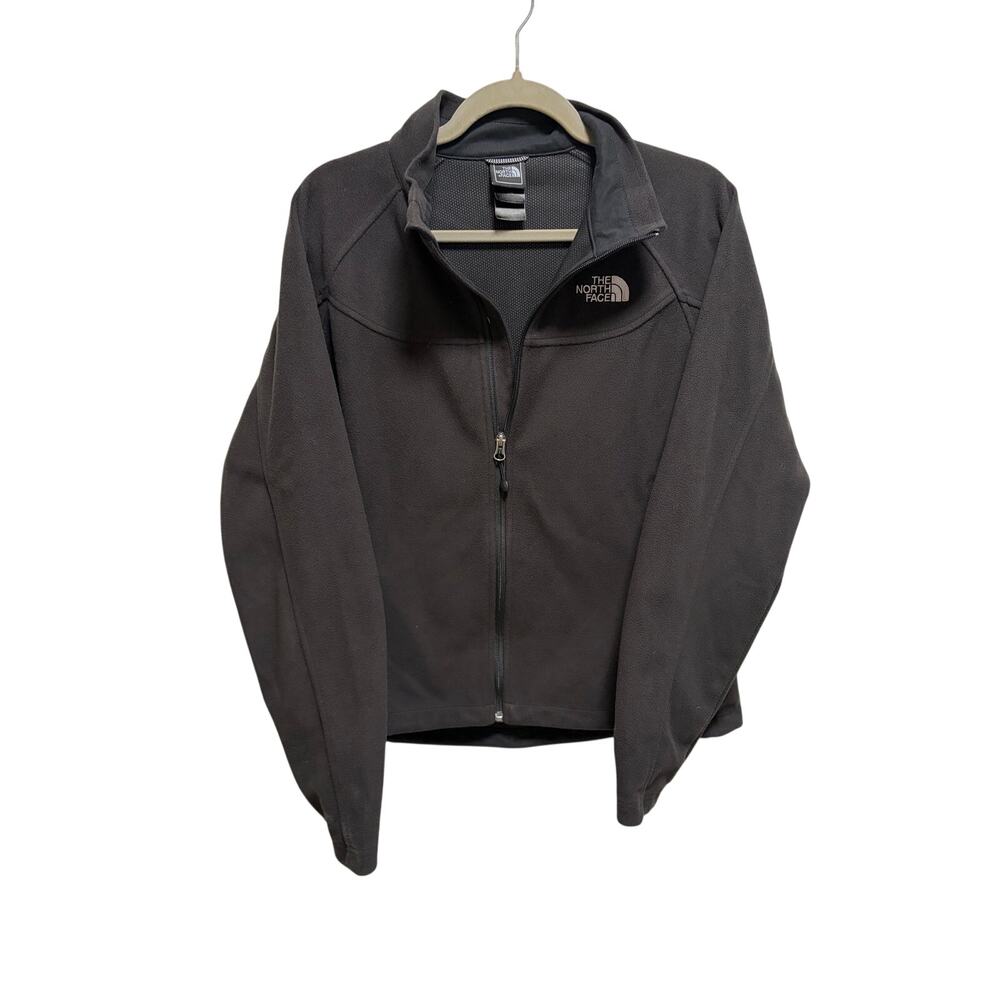 The North Face Soft Shell Fleece Windwall Logo Full Zip Coat Jacket Large